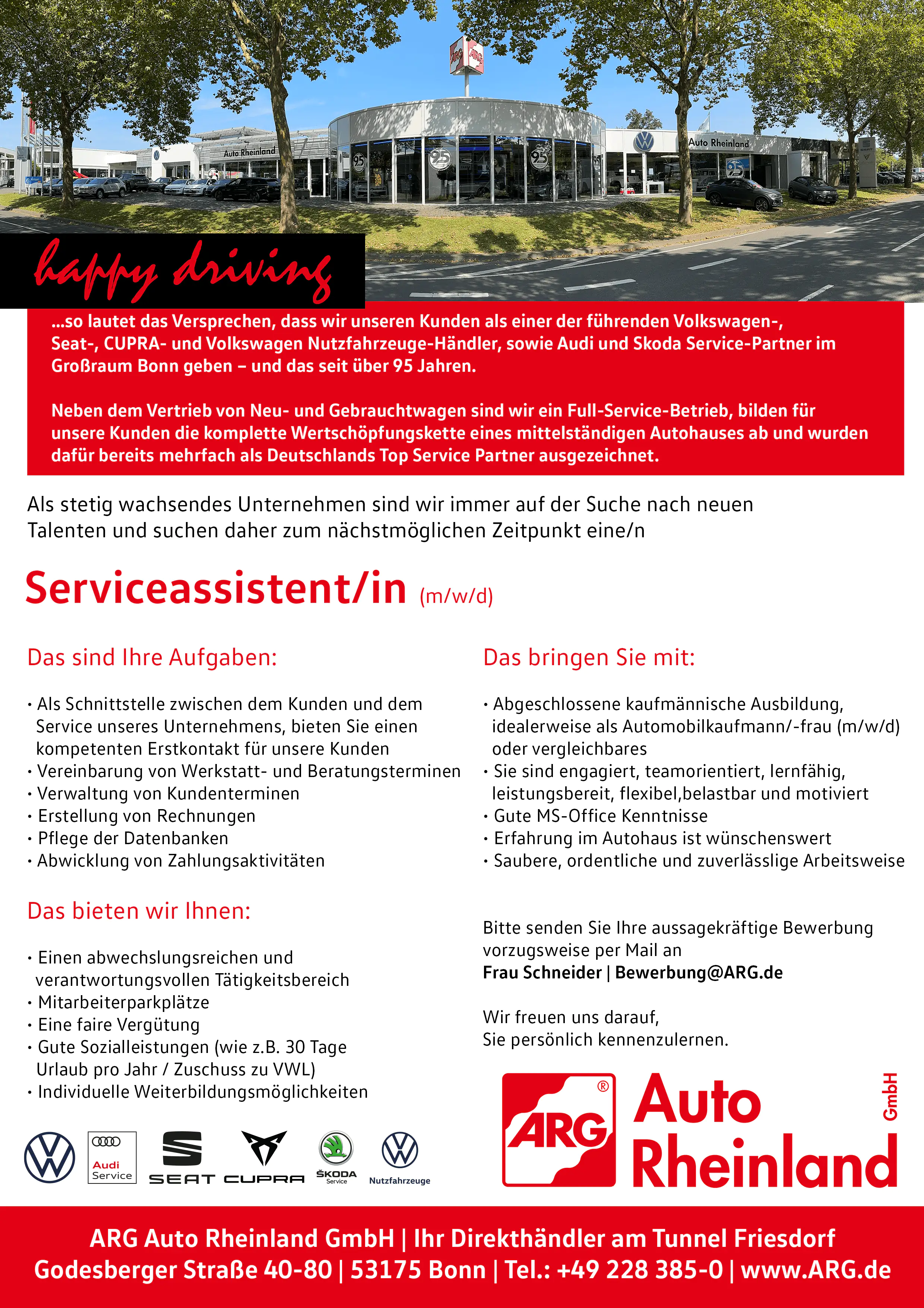 Serviceassistent/in bei ARG